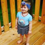 @ria9 looking adorable as ever in her striped skirted bummies🤍 #smallshop #bummielove #stripes #cutekidsfashion…